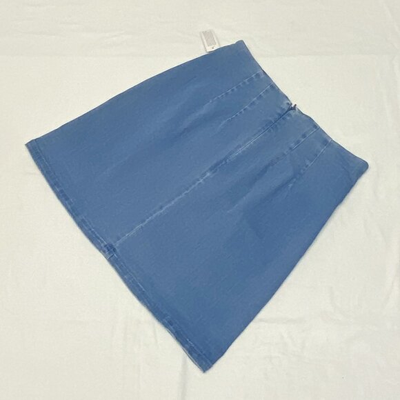 Arizona Jean Co A-Line Front Split Denim Mini Skirt Medium Blue Wash S NWT - Picture 7 of 9